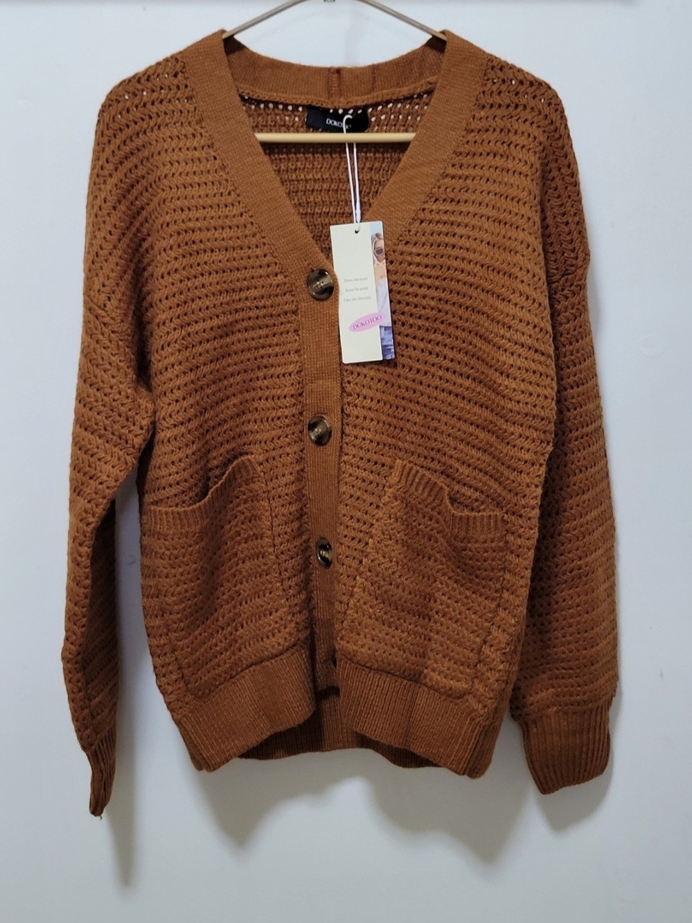 Nwr Cable Knit V-Neck Cardigan